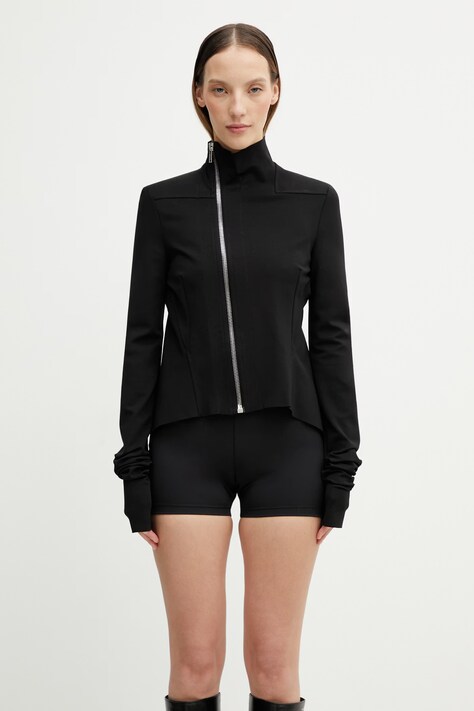 Rick Owens Lilies Naska Gary bluza rozpinana z wiskozą damska czarna LI01F7704.JCVS