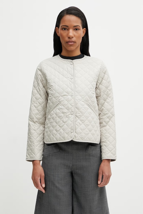 Barbour LQU1898ST11 kurtka przejściowa damska beżowa Cashel Collarless Quilted