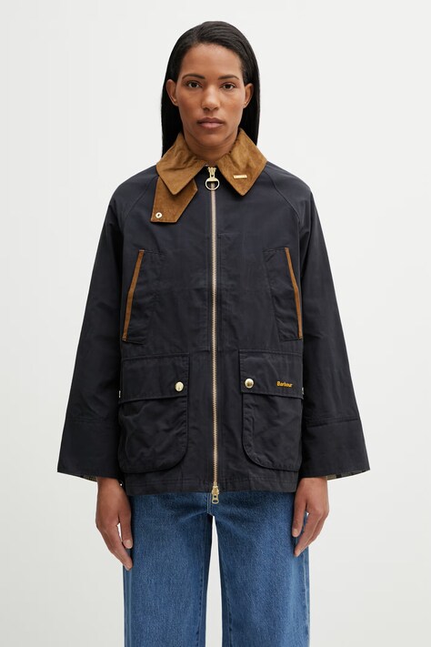 Barbour LSP0310NY91 kurtka przejściowa damska z bawełną granatowa Bedale