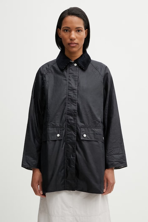 Barbour LWX1534NY51 преходно яке дамско от памук черно Wren Wax