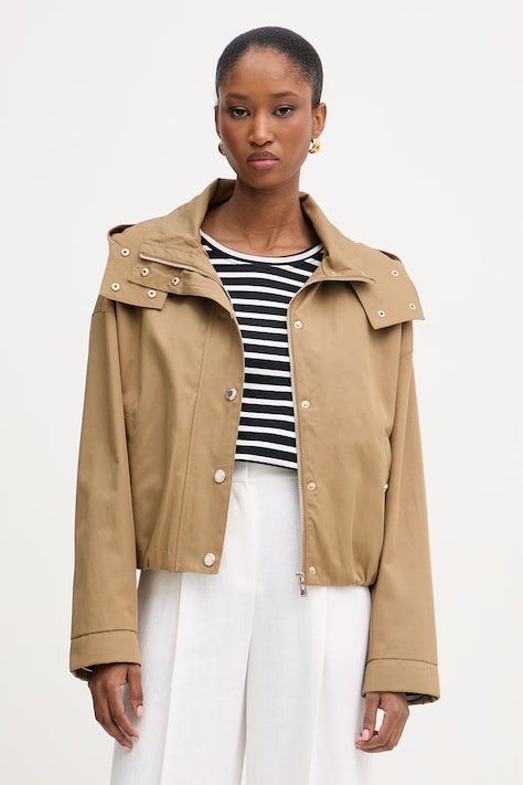 Morgan krótka kurtka damska brązowa GCAMIS