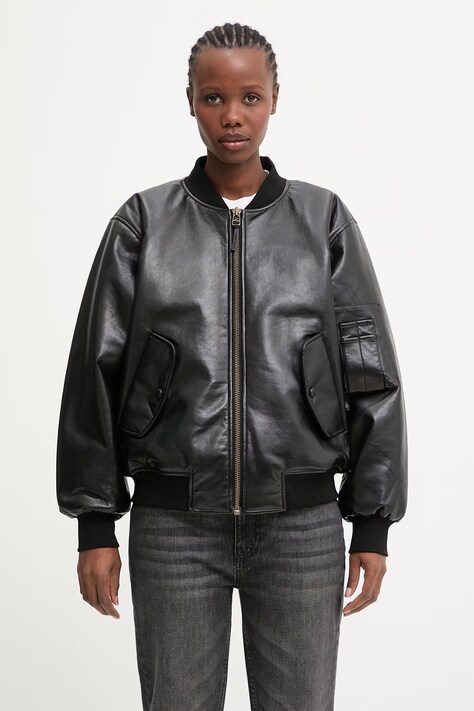 Anine Bing Leon Bomber bomberka damska czarna A.01.10909