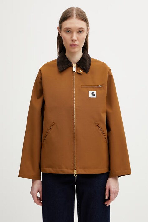 Carhartt WIP W' Clark Jacket kurtka przejściowa damska bawełniana brązowa I036144.00SXX