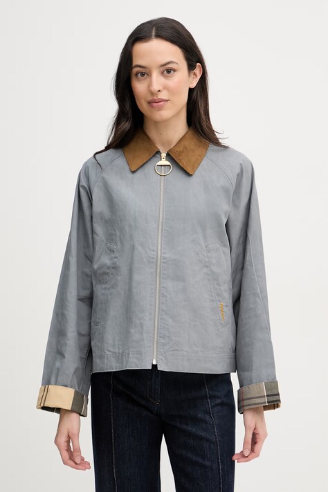 Barbour geacă de tranziție pentru femei, din bumbac Catlin gri LCA0392