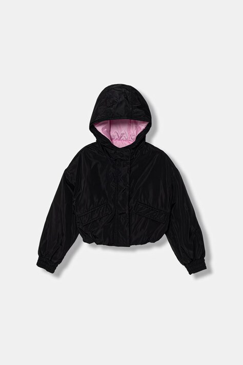 Guess kurtka dziecięca kolor czarny J6RL00 WB242