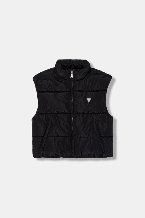 Guess bezrękawnik dziecięcy kolor czarny J6RN01 WB242