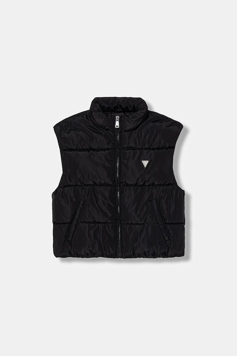 Guess bezrękawnik dziecięcy kolor czarny J6RN01 WB242