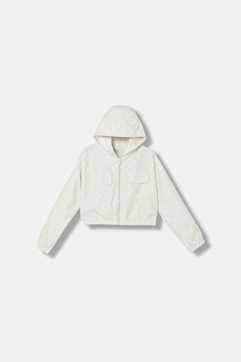 Guess kurtka dziecięca kolor beżowy J6RQ03 WH2K0