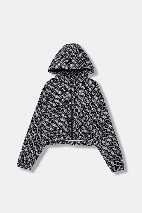 Guess kurtka dziecięca kolor czarny J6RQ03 WH2K0