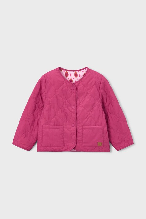 Mayoral kurtka dwustronna dziecięca kolor różowy 3452