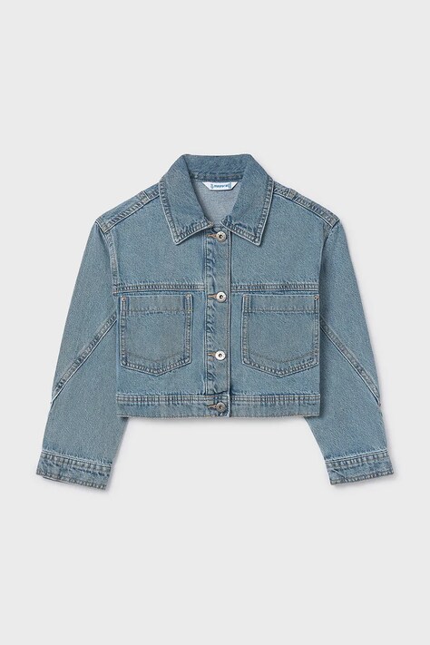 Παιδικό τζιν μπουφάν Mayoral χρώμα: μπλε, 6406