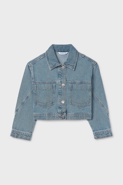 Παιδικό τζιν μπουφάν Mayoral χρώμα: μπλε, 6406