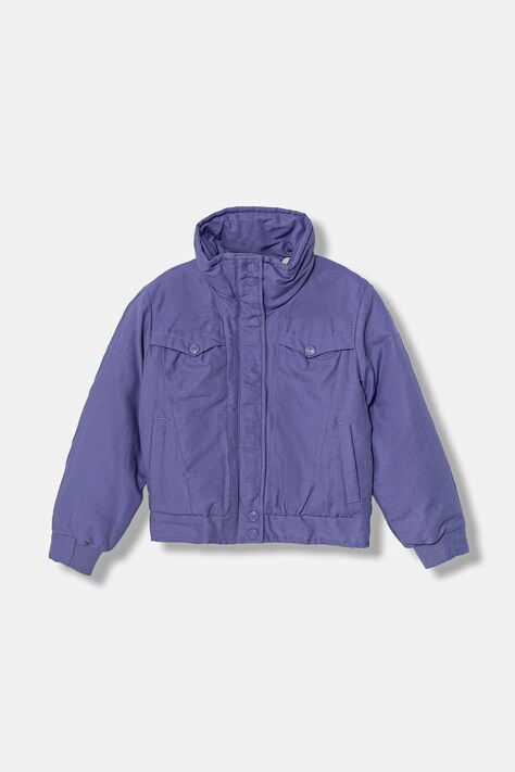 United Colors of Benetton kurtka dziecięca kolor fioletowy 2MDJCN06R