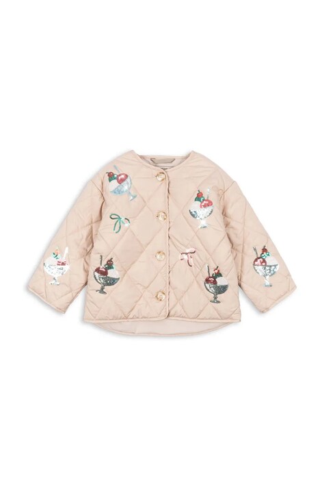 Дитяча куртка Konges Sløjd FLORA SEQUIN JACKET — SS26-KUG012, рожевий — фото 2