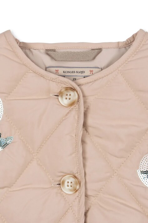 Дитяча куртка Konges Sløjd FLORA SEQUIN JACKET — SS26-KUG012, рожевий — фото 4
