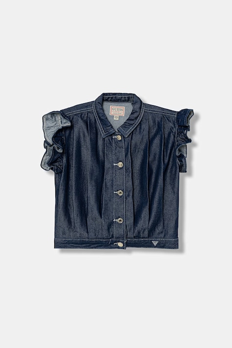 Guess koszula jeansowa dziecięca kolor granatowy J6GN00 D8280