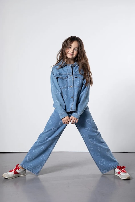 Coccodrillo kurtka dziecięca jeansowa niebieska COLLECTION JEANS GIRL