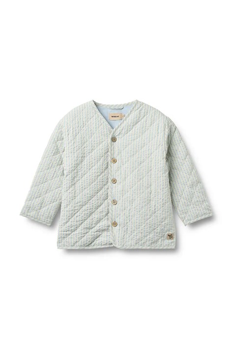 Wheat kurtka przejściowa dziecięca bawełniana niebieska 7239-430