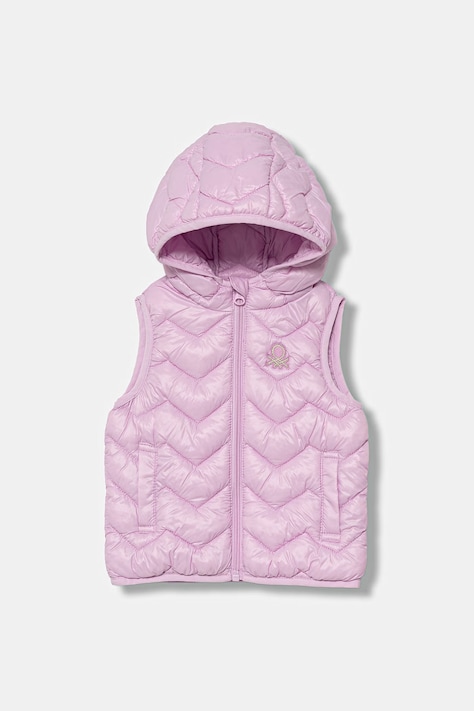 United Colors of Benetton Vesta s kapucí dětská fialová 21INGJ00H