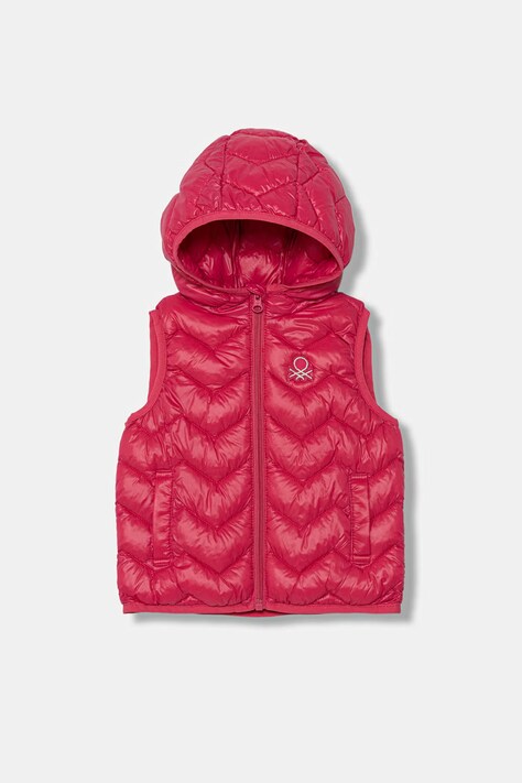 United Colors of Benetton vesta s kapucí dětská růžová 21INGJ00H