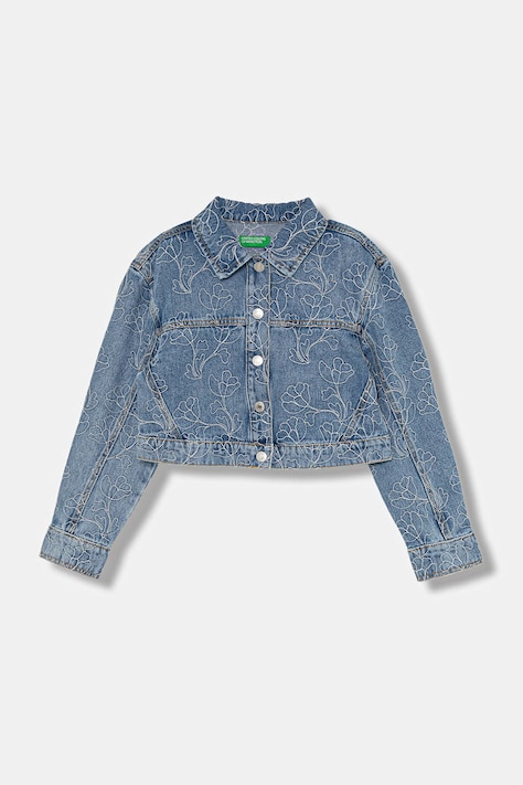 United Colors of Benetton giacca per bambini in cotone blu 2985CN07D