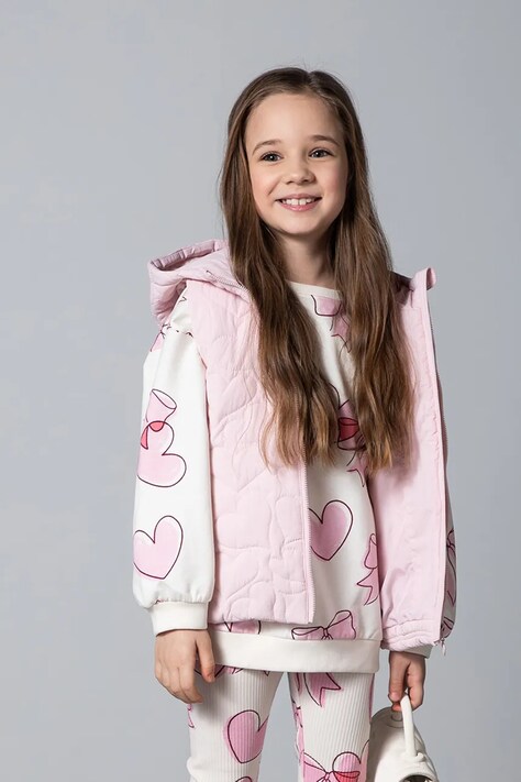 Coccodrillo Gilet per bambini rosa OUTERWEAR GIRL KIDS
