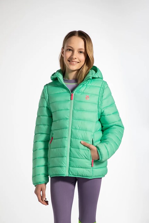 Lemon Explore detská bunda tyrkysová OUTERWEAR GIRL