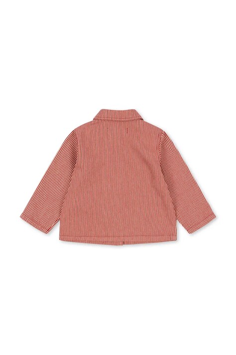 Дитяча бавовняна куртка Konges Sløjd LUC SHIRT JACKET GOTS — SS26-KUK002, помаранчевий — фото 3