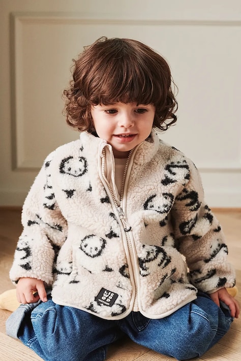 Liewood kurtka dziecięca Nolan Pile Jacket kolor beżowy LW19877