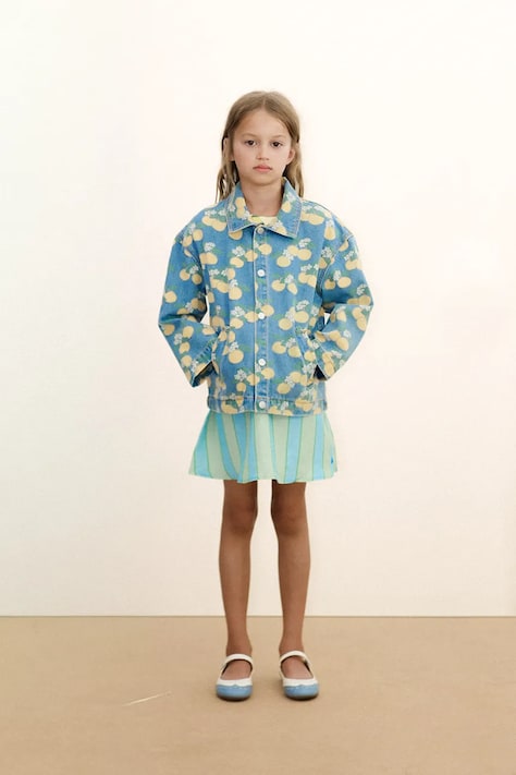 Tinycottons gyerek farmerkabát ORANGES JACKET SS26-360