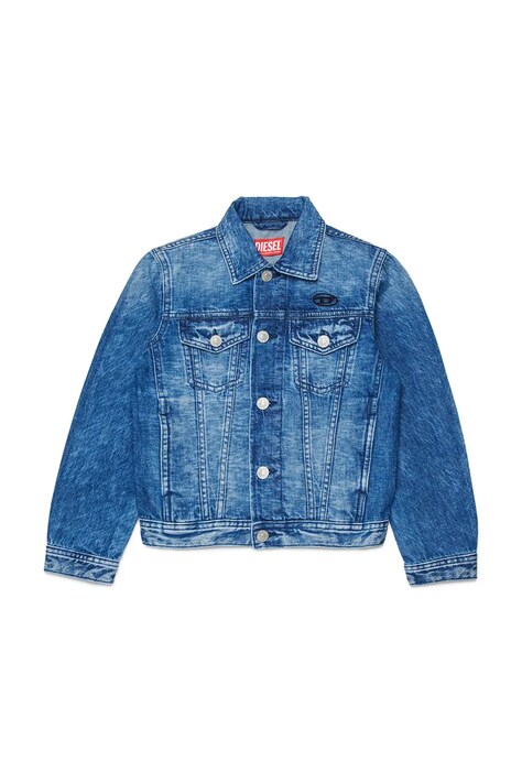 Diesel kurtka dziecięca jeansowa JNHILL JACKET niebieska 00J4QC