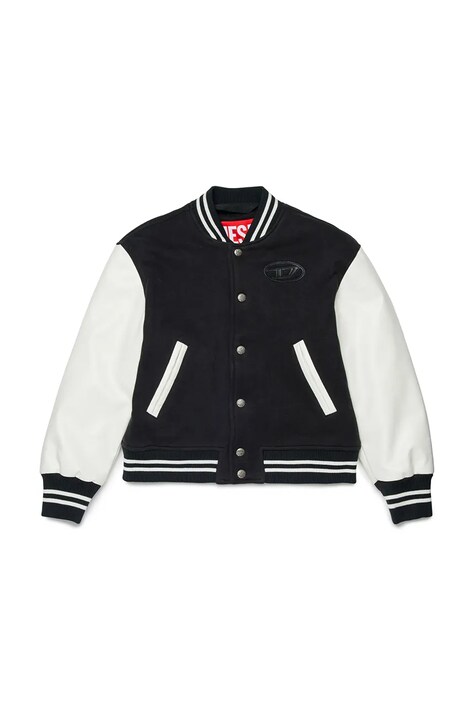 Diesel kurtka varsity dziecięca JBIRKYE JACKET czarna J02643