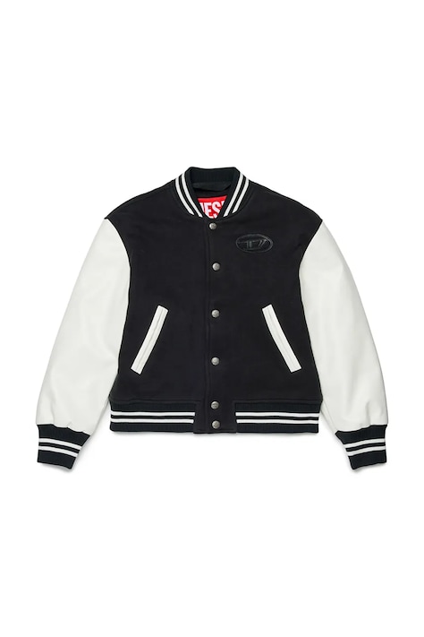 Diesel kurtka varsity dziecięca JBIRKYE JACKET czarna J02643