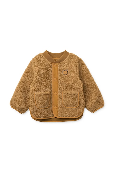 Dječja jakna Liewood Lora Pile jacket boja: smeđa, LW20642