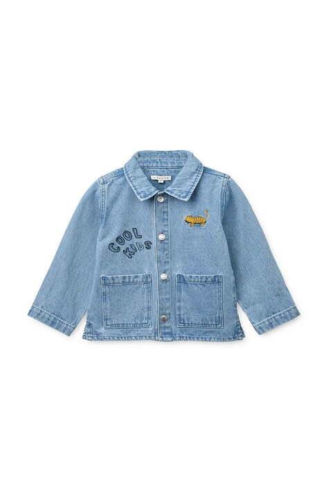 Дитяча джинсова куртка Liewood Kinsley Placement Denim Overshirt — фото 2
