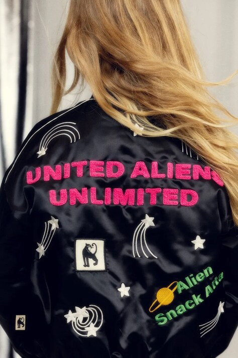 Дитяча куртка-бомбер Mini Rodini United aliens — фото 6