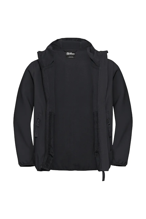 Jack Wolfskin geacă softshell pentru copii FOURWINDS JACKET KIDS neagră A61854