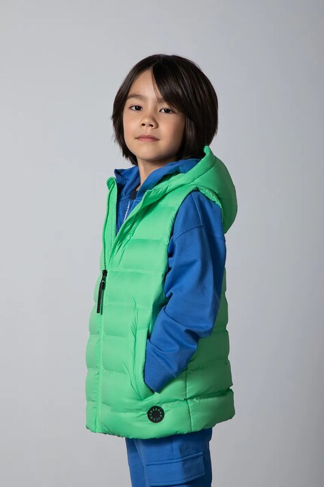 Coccodrillo prsluk za djecu zeleni OUTERWEAR BOY KIDS