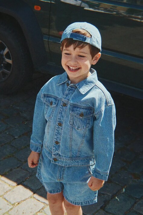 Konges Sløjd jachetă de copii din denim MAGOT DENIM JACKET GOTS bleumarin KS105461