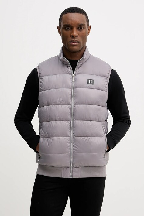 Karl Lagerfeld bezrękawnik kolor szary zimowy 561590.505091