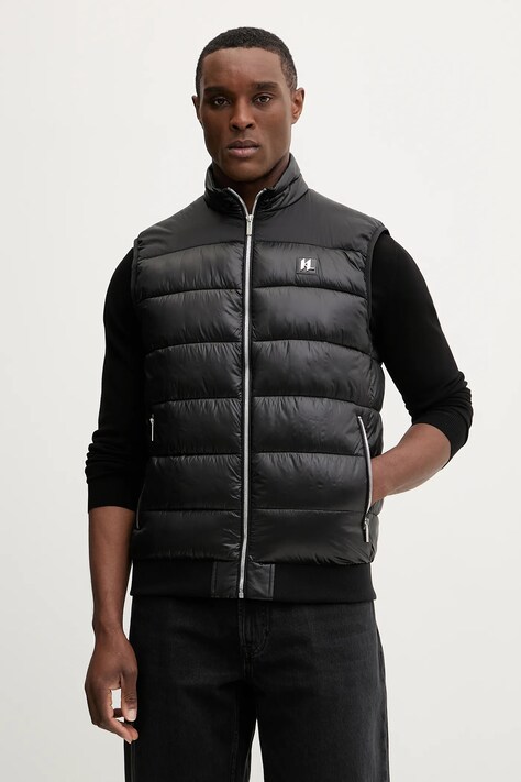 Karl Lagerfeld bezrękawnik kolor czarny zimowy 561590.505091