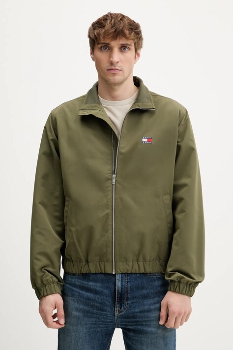 Tommy Jeans kurtka kolor zielony przejściowa DM0DM22720