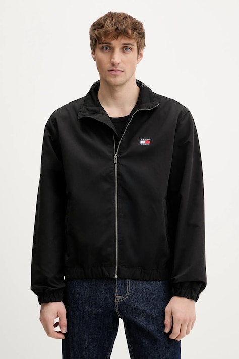 Μπουφάν Tommy Jeans χρώμα: μαύρο, DM0DM22720