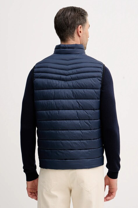 BOSS Orange bezrękawnik kolor granatowy przejściowy 50549243