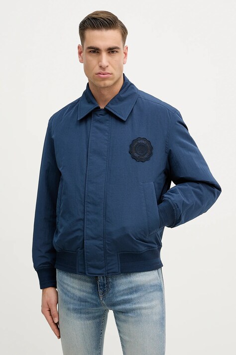 Яке BOSS Orange Ohot в синьо зимен модел 50556000