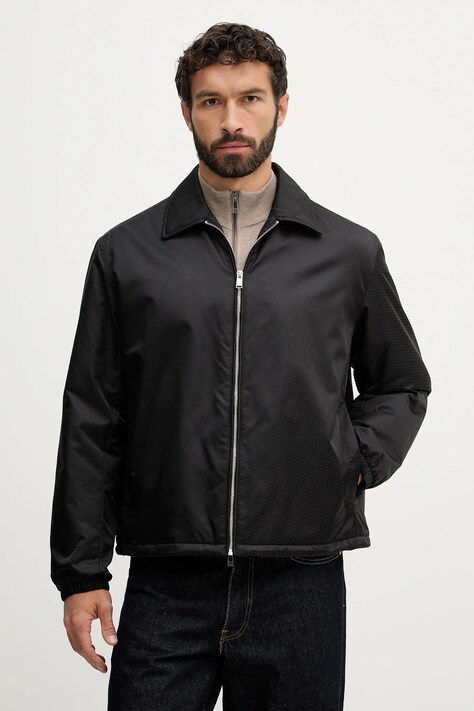 Μπουφάν BOSS H-Crestell χρώμα: μαύρο, 50553641