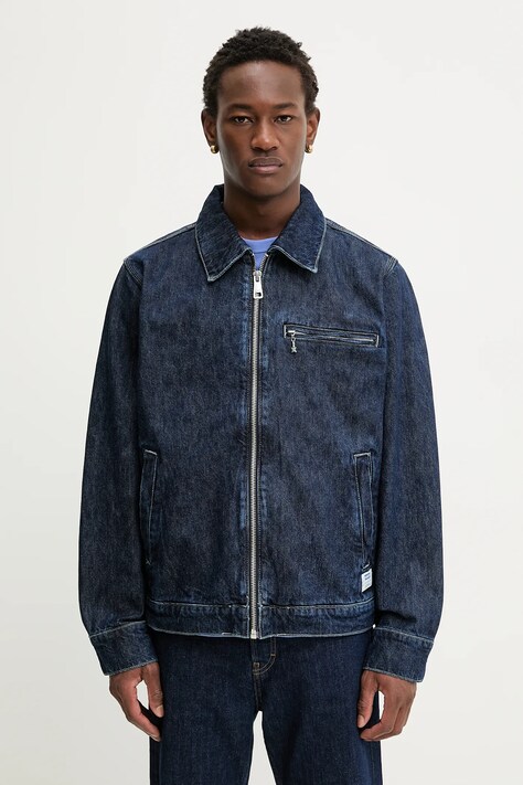 Traper jakna Hugo Blue Elzo boja: tamno plava, za prijelazno razdoblje, 50551917