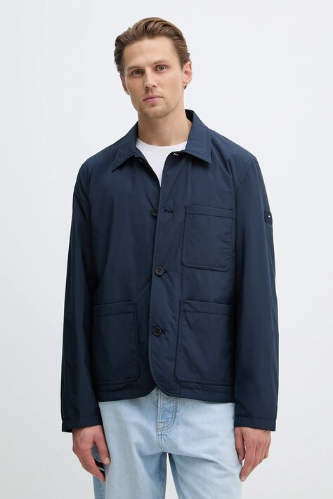 Jakna Tommy Hilfiger mornarsko modra barva, MW0MW42564