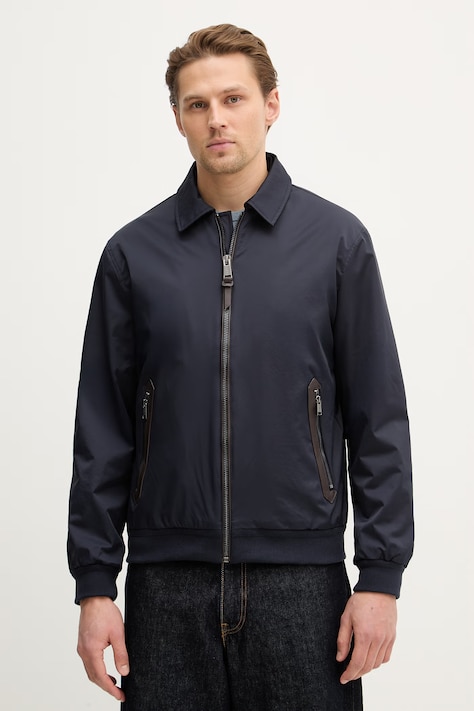 Guess kurtka kolor granatowy przejściowa oversize M6RL0W WL952