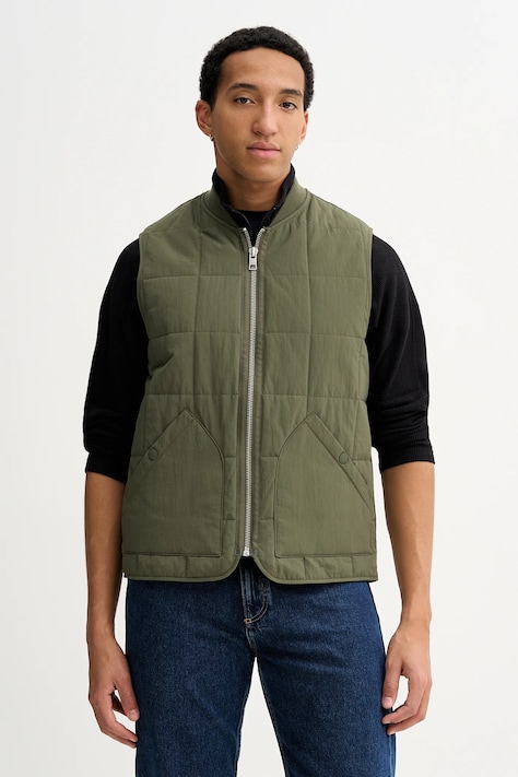 Marc O'Polo bezrękawnik kolor zielony przejściowy 5000007608